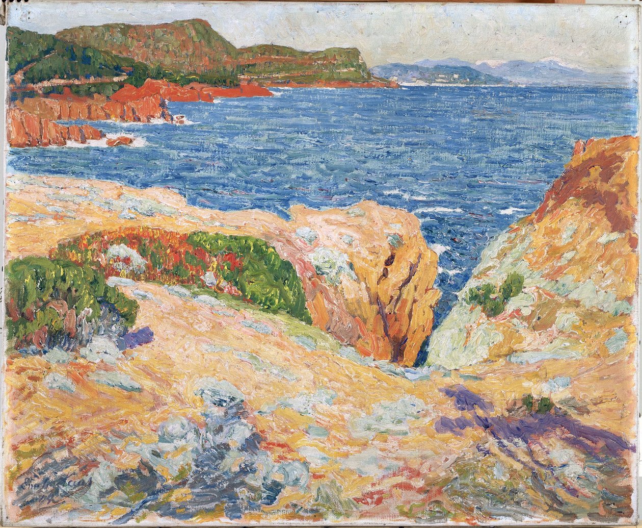 Keskipäivä Estérelissä (Côte d’Azur) tekijältä Emile Claus