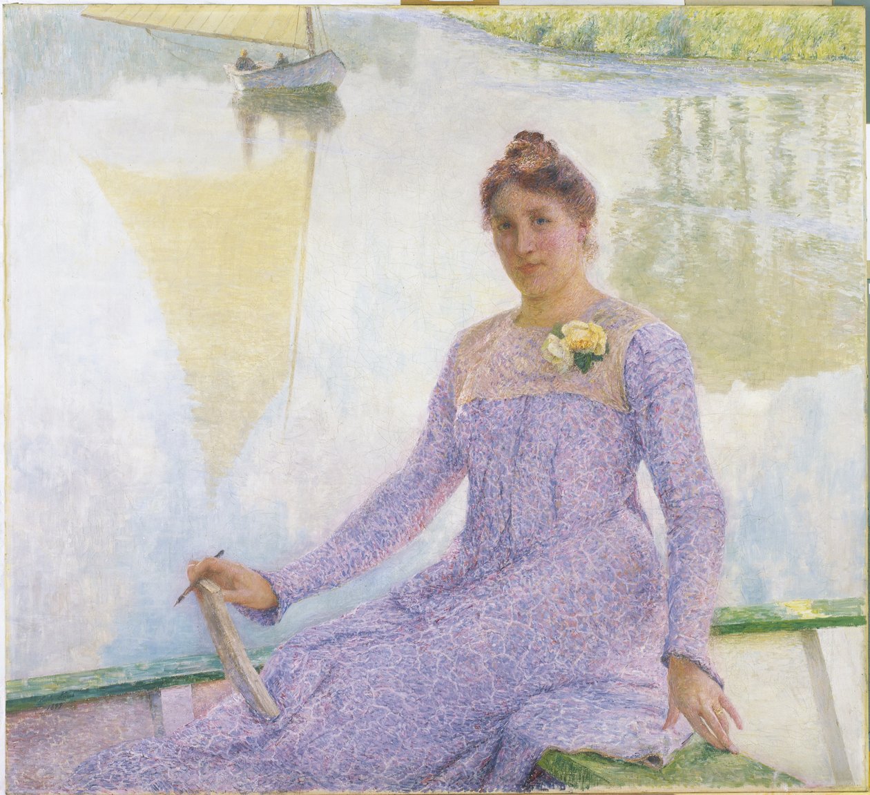 Taiteilija Anne de Weertin muotokuva tekijältä Emile Claus