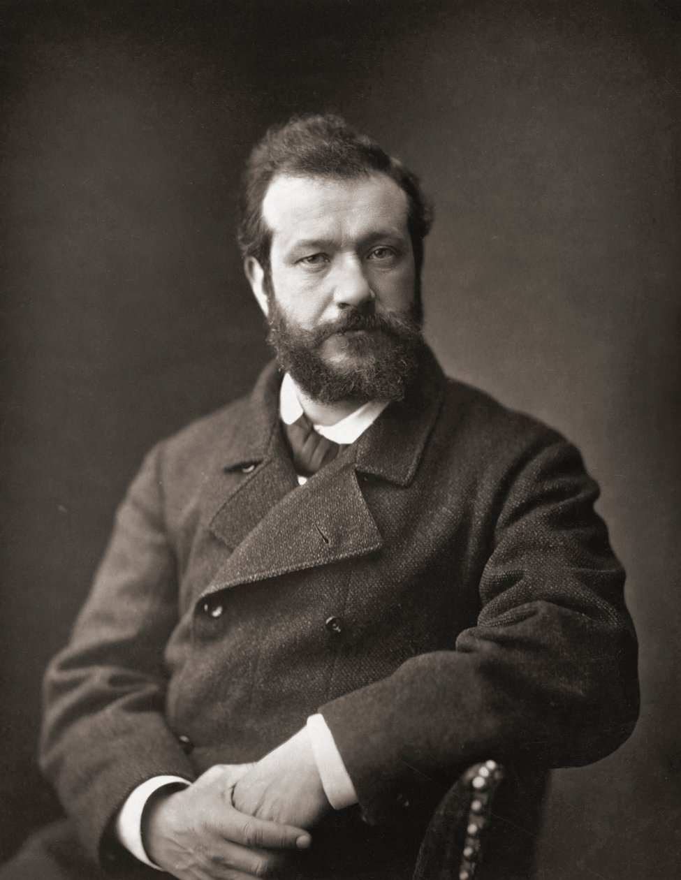 Félix Henri Bracquemond. Muotokuva. tekijältä Emile Courtin
