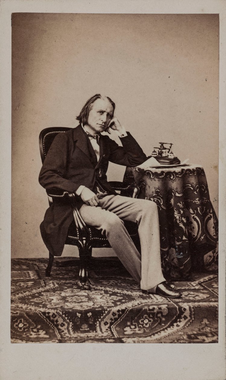 Säveltäjä Franz Lisztin muotokuva 1811-1886. tekijältä Emile Desmaisons