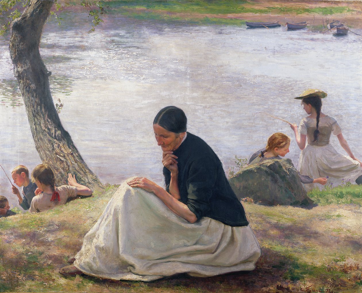 Matkamuisto, 1891 tekijältä Emile Friant
