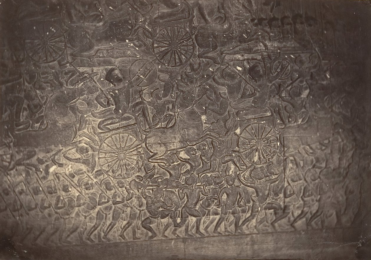 Bareljeef Pagodin suuressa galleriassa, 1866. tekijältä Emile Gsell