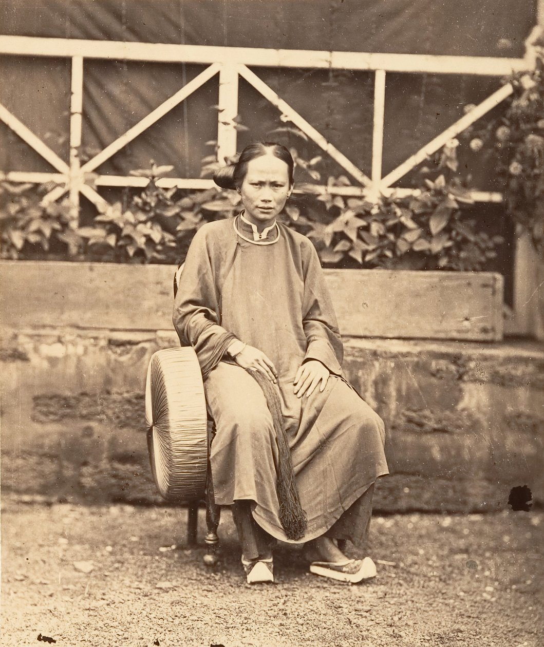 Annamite nainen, Saigon, Cochinchina, 1866. tekijältä Emile Gsell