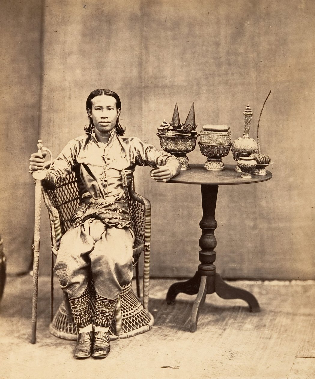 Phra-Kéo-Pha, kuninkaan veli, 1866. tekijältä Emile Gsell