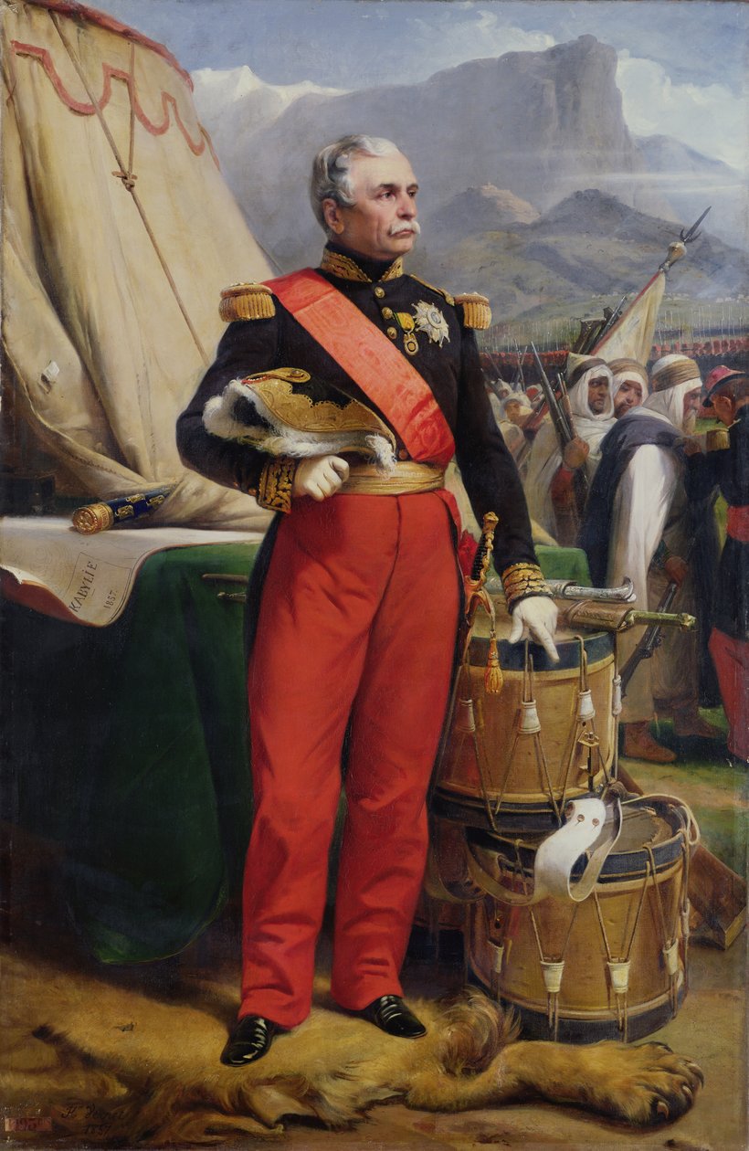 Kreivi Jacques-Louis-Cesar-Alexandre de Randon (1795-1871) Ranskan marsalkka, 1857 tekijältä Emile Jean Horace Vernet