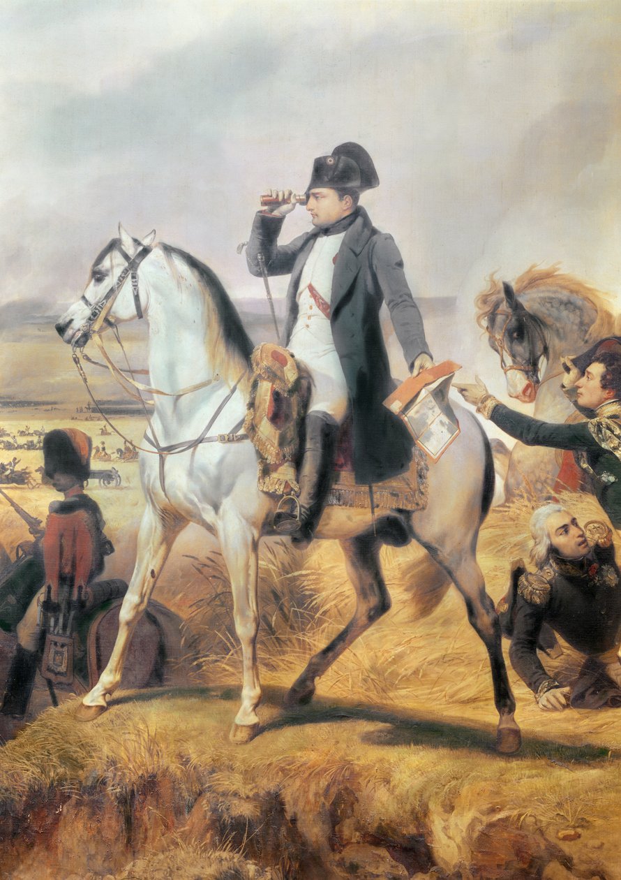Yksityiskohta Napoleonista Wagramin taistelusta, 6. heinäkuuta 1809, 1836 tekijältä Emile Jean Horace Vernet