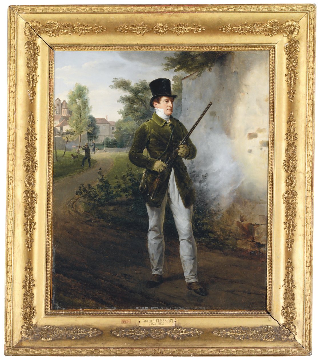 Gabriel Delessert ampumisasussa tekijältä Emile Jean Horace Vernet