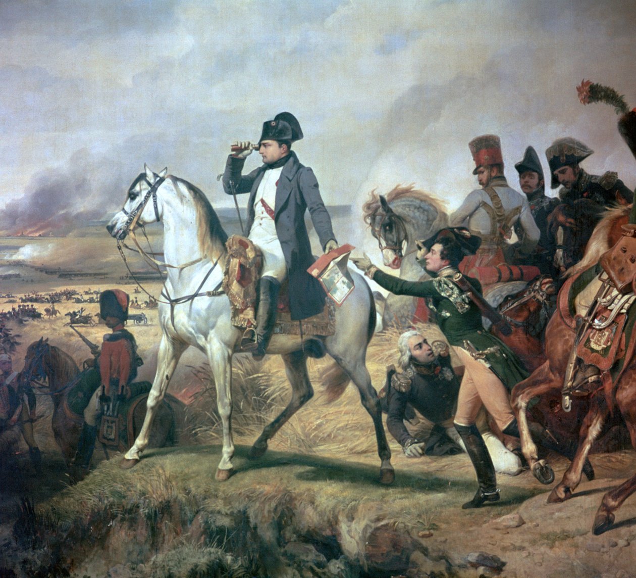 Napoleon Wagramin taistelussa 1800-luvulla. tekijältä Emile Jean Horace Vernet