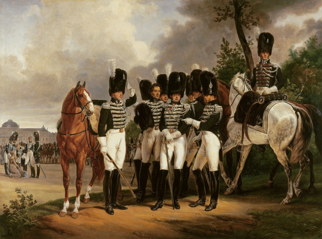 Kenraali Marquis de Talhout-Royn muotokuva, 1818-19 tekijältä Emile Jean Horace Vernet
