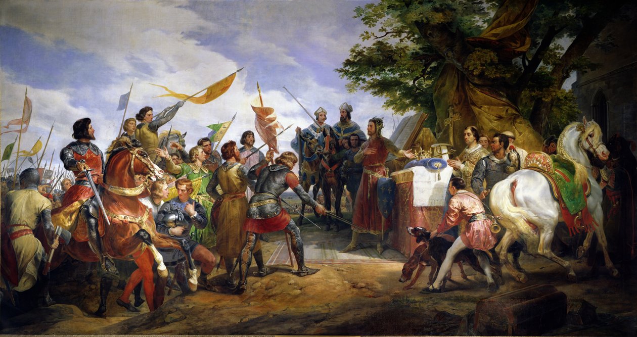 Bouvinesin taistelu, 27. heinäkuuta 1214, 1827 tekijältä Emile Jean Horace Vernet