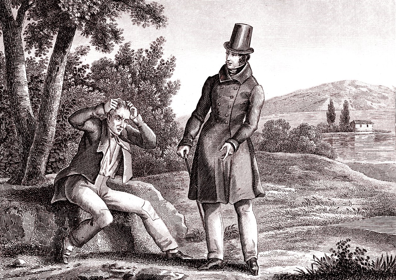 Kurja menettää aarteensa, La Fontainen Fable tekijältä Emile Joseph Alexandre Gouget