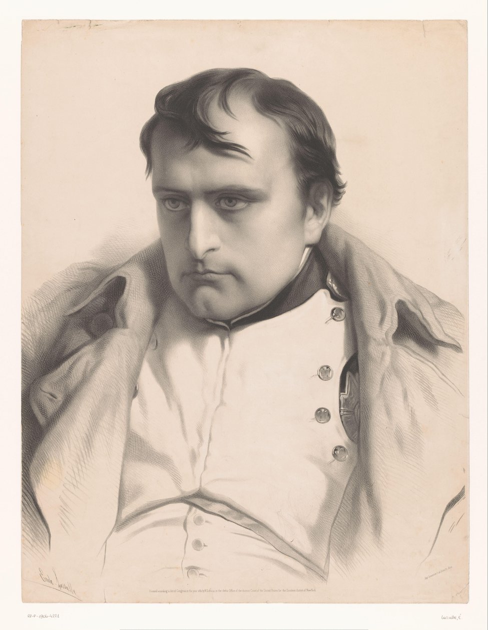 Napoleon I:n muotokuva Valittujen taiteilijoiden tutkimukset (sarjan nimi) Etudes choisies (sarjan nimi) tekijältä Emile Lassalle