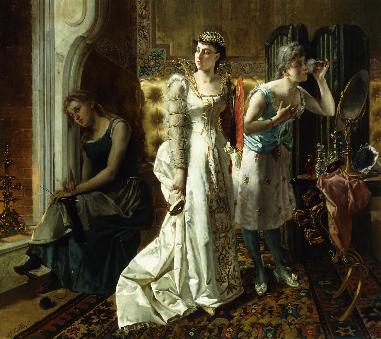 Cinderella ja hänen pahat sisarensa, 1892 tekijältä Emile Meyer