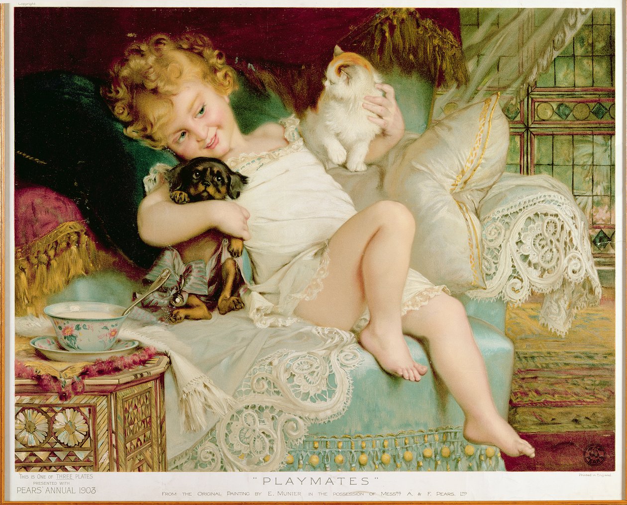 Leikkikaverit, Pears Annual, 1903 tekijältä Emile Munier
