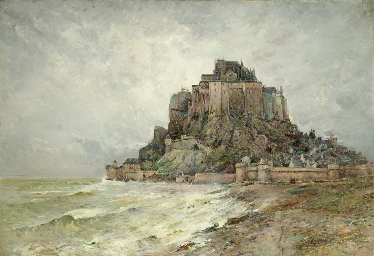 Mont Saint-Michel, 1896 tekijältä Emile Noirot