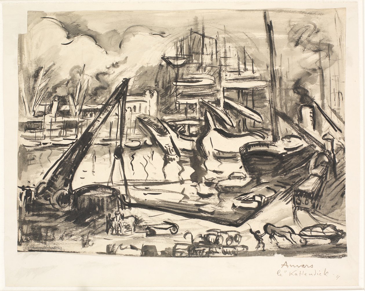 La conca del port de Kattendick a Anvers.finès tekijältä Emile Othon Friesz