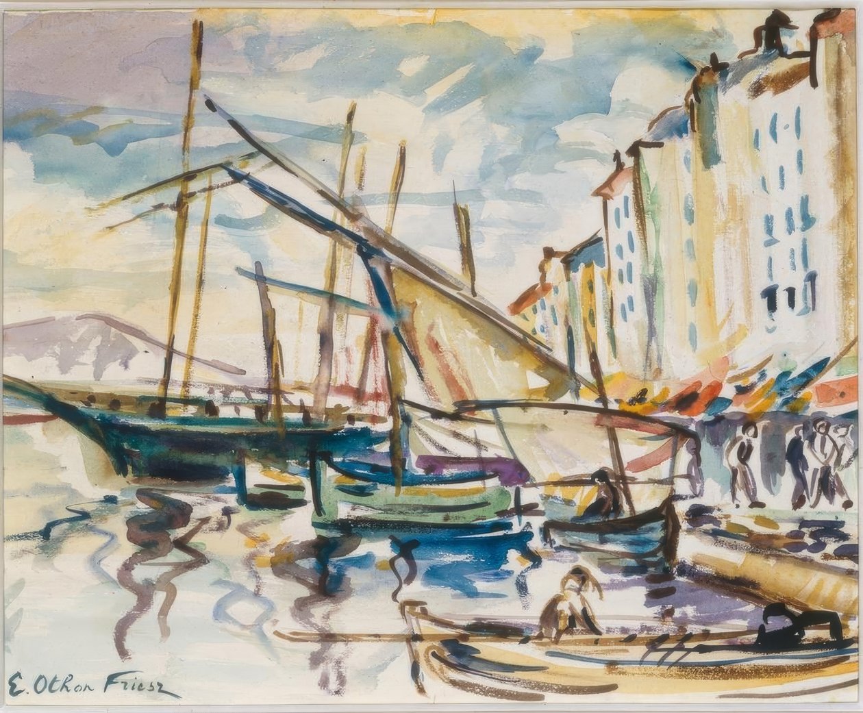Toulonin satama tekijältä Emile Othon Friesz