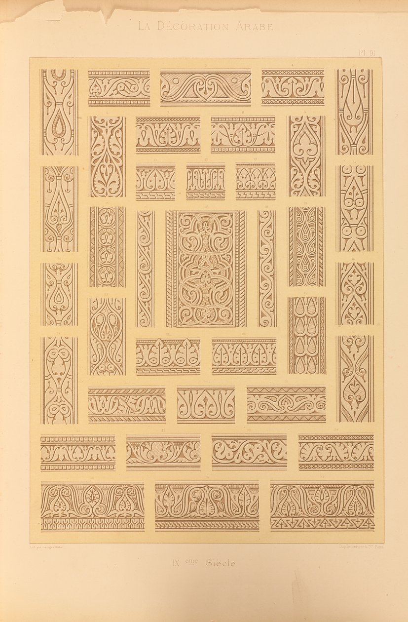 Ahmed-ibn-Toulounin moskeija, 1885 tekijältä Emile Prisse dAvennes