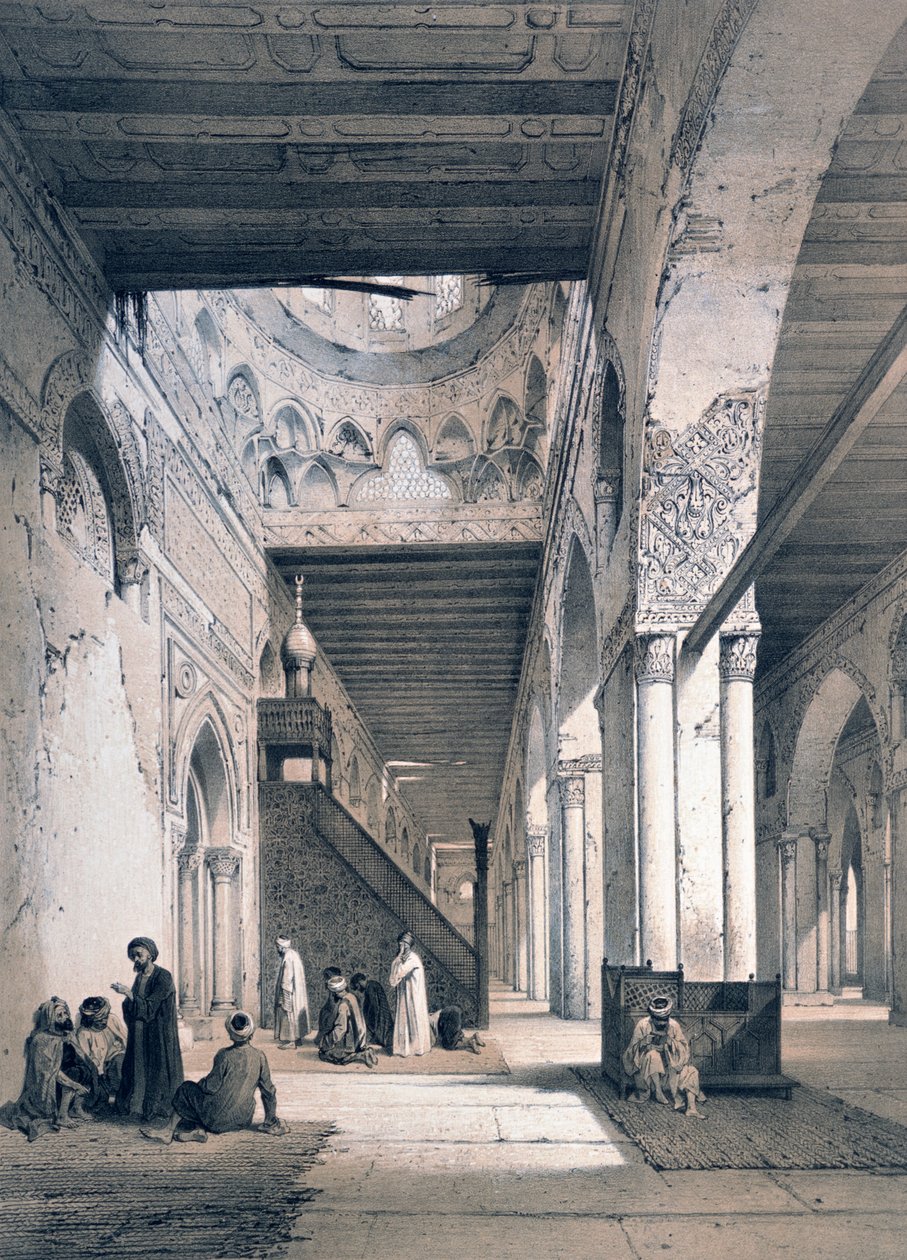 "Ahmad Ibn Tulunin moskeija", 1800-luku tekijältä Emile Prisse d
