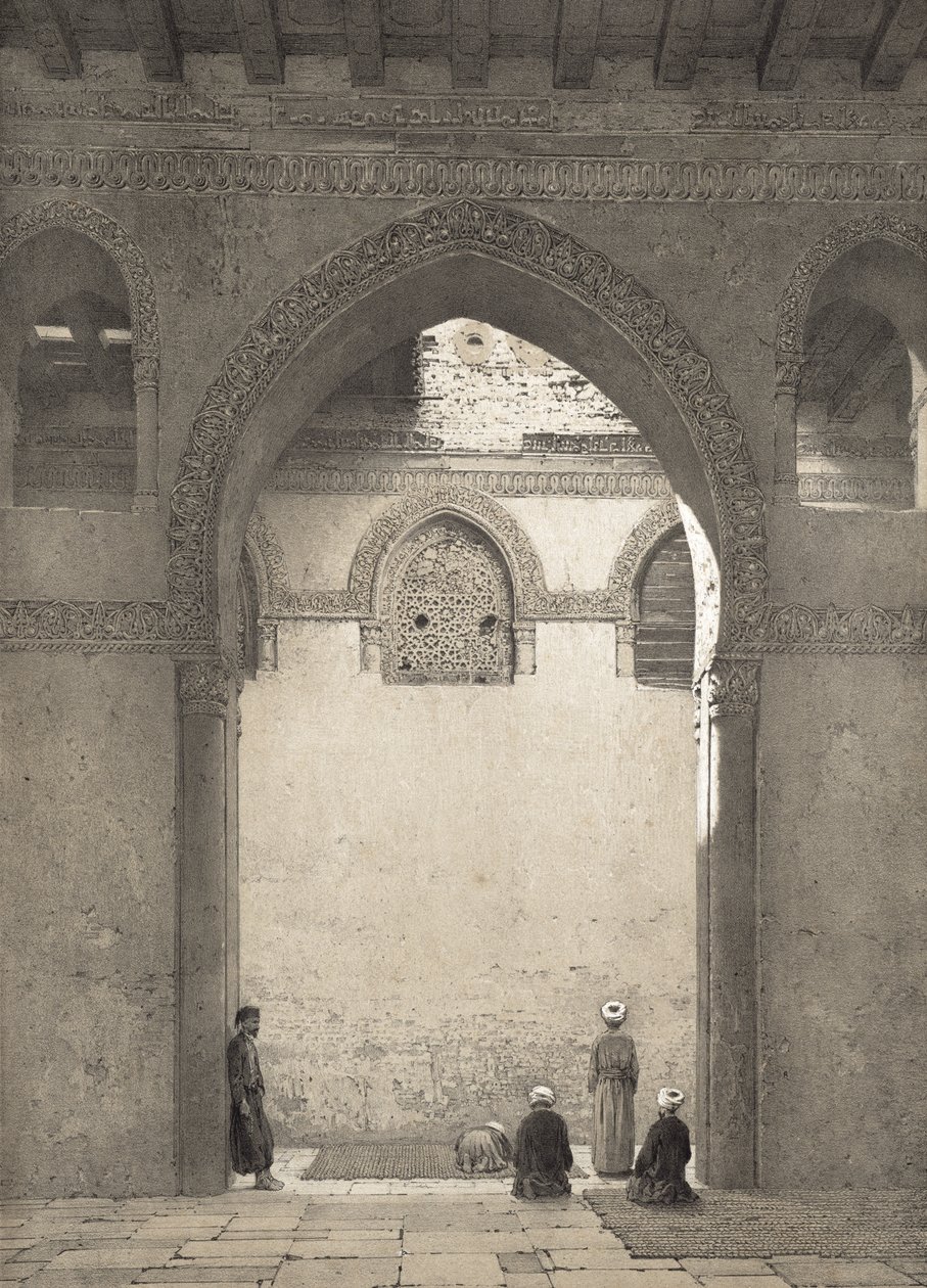DAhmed-Ibn-Toulonin moskeija, kaiverrus Philippe Benoist (1813-1905) 1877 tekijältä Emile Prisse dAvennes