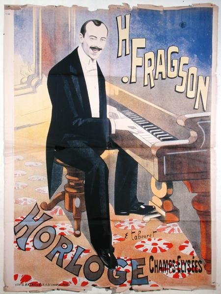 Harry Fragsonia (1869-1913) mainostava juliste konsertissa l