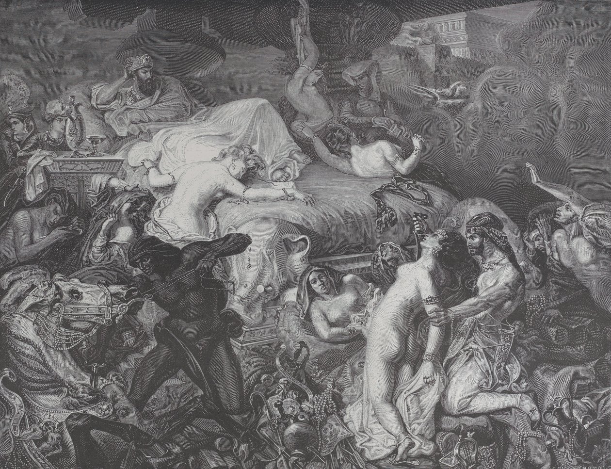 Sardanapalus, Le Monde Illustré, 16. toukokuuta 1874. tekijältä Emile Thomas