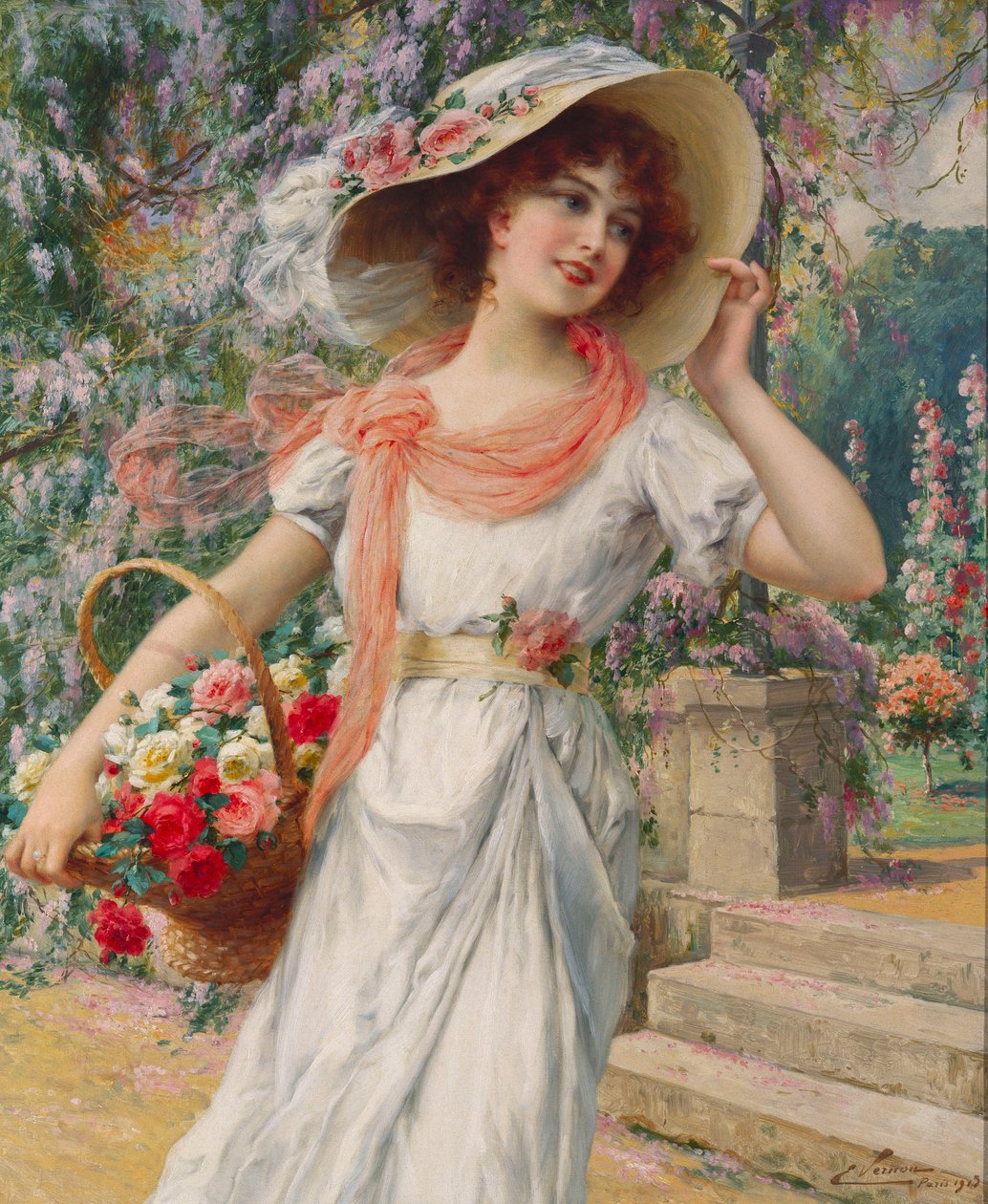 Kukkatyttö tekijältä Emile Vernon