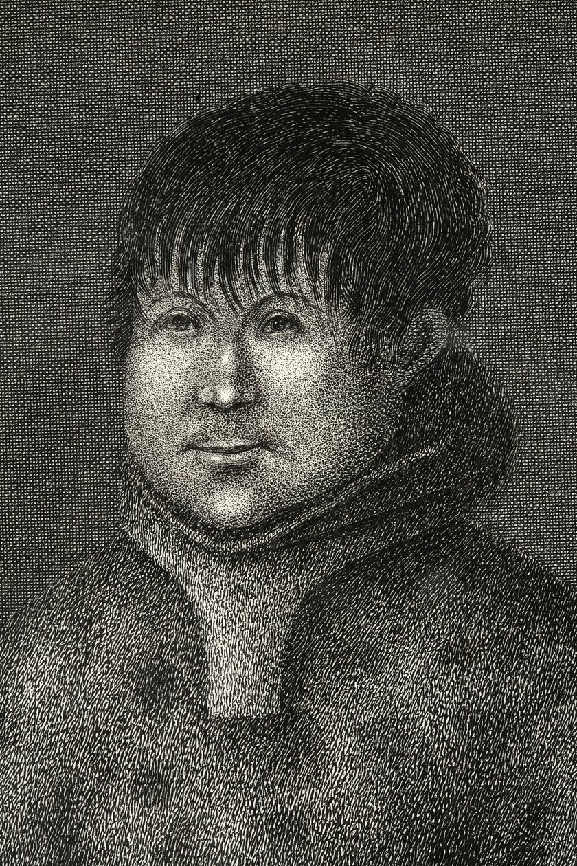 John Sakeouse, syntyperäinen Jacob Soundista, Grönlannista, ensimmäisestä esquimauxista, jonka tiedetään olleen tässä maassa, 1816 tekijältä Emilia Anderson