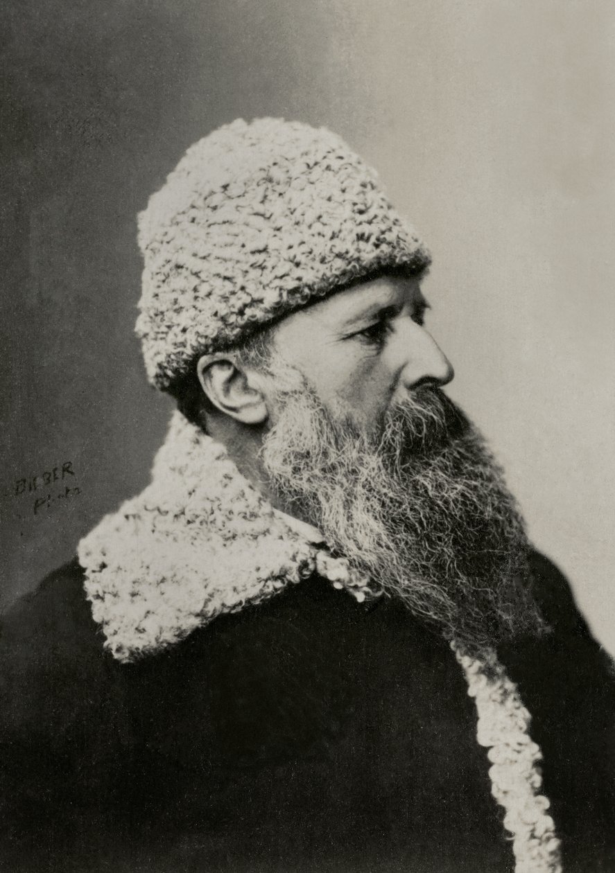 Venäläisen taidemaalarin Vasili Vasilievitš Verestšaginin muotokuva ( 1842). tekijältä Emilie Bieber