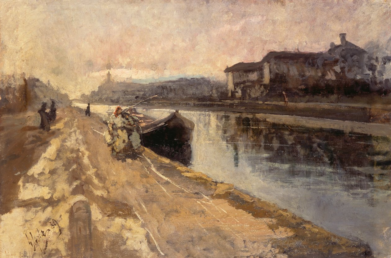 Tavalliset Naviglio-kanavan varrella tekijältä Emilio Gola