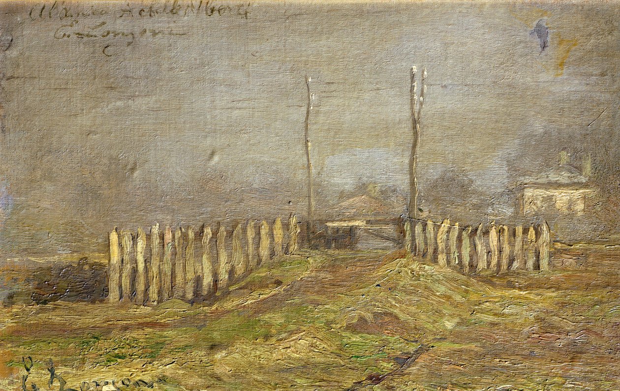 Maaseutu Lombardiassa, kirjoittanut Emilio Longoni (1859-1932). tekijältä Emilio Longoni