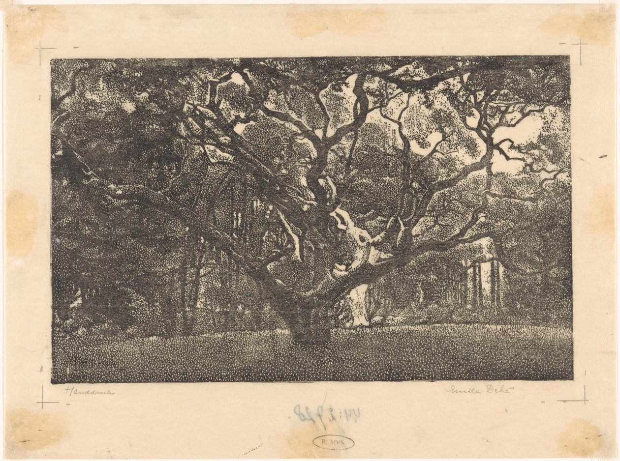 Metsä vuoristossa tekijältä Emilius Wilhelmus Dehé (signed by artist)