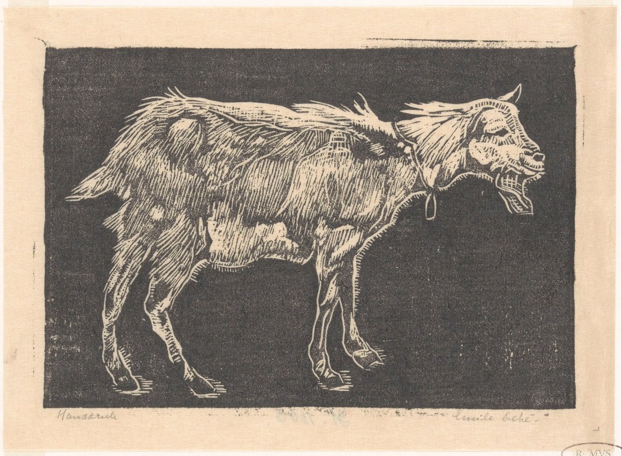 Vuohi tekijältä Emilius Wilhelmus Dehé (signed by artist)