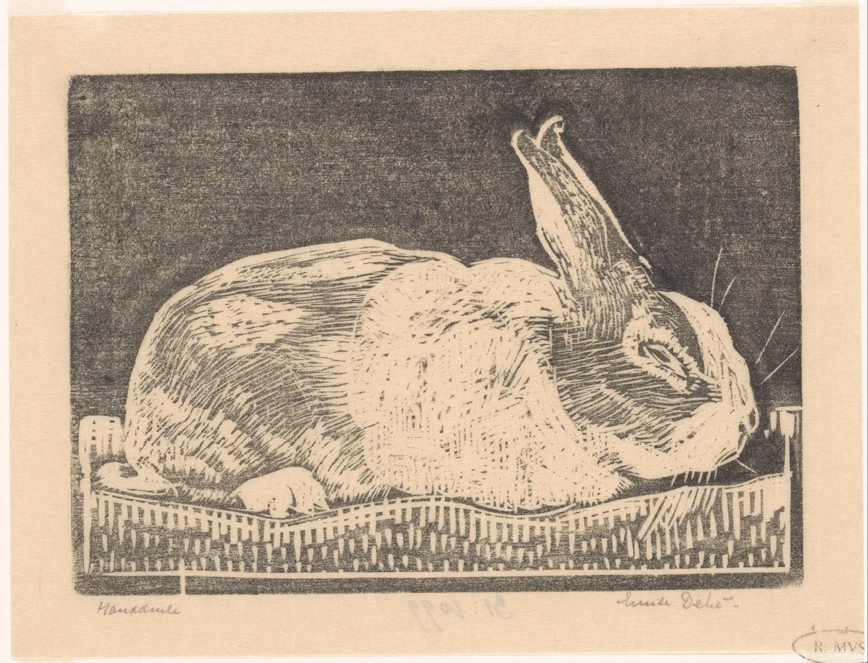 Kani tekijältä Emilius Wilhelmus Dehé (signed by artist)