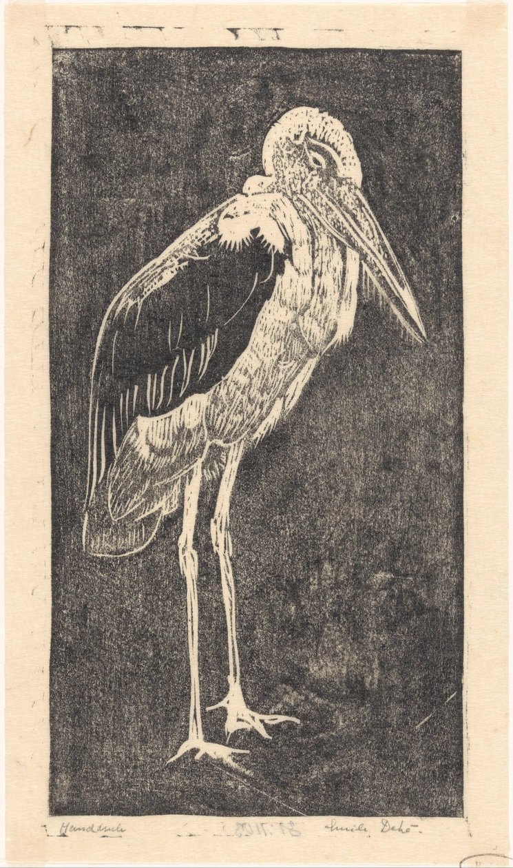 Marabou tekijältä Emilius Wilhelmus Dehé (signed by artist)