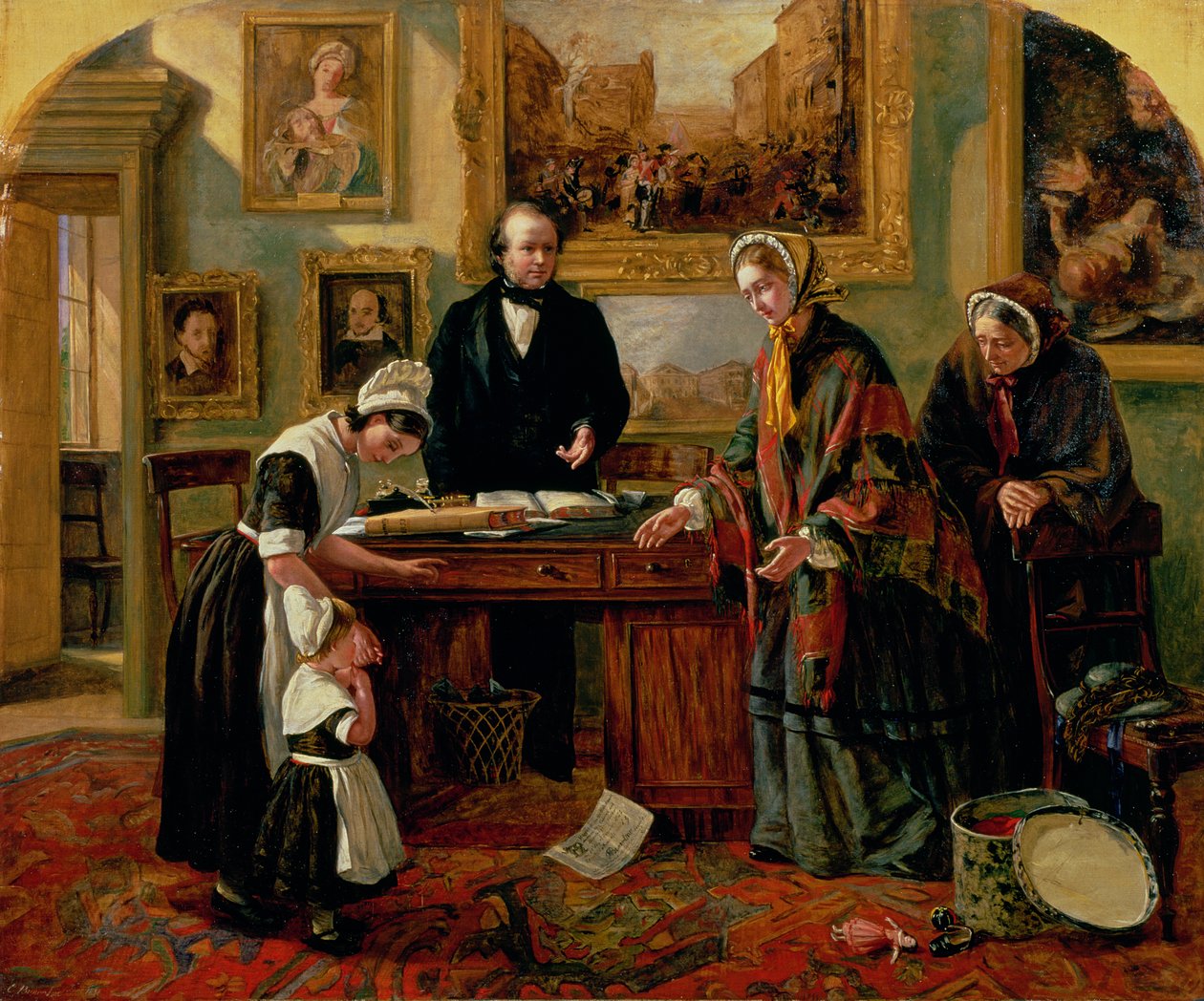 Foundling palautettiin äidilleen, 1858 tekijältä Emma Brownlow