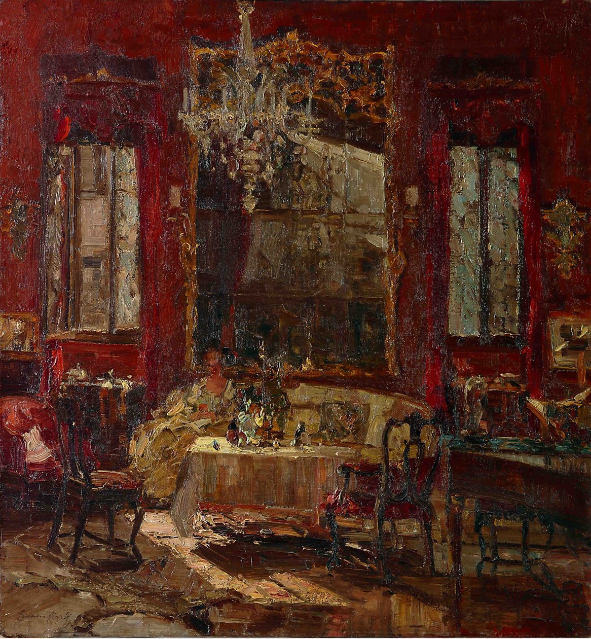 Punainen huone, c. 1922. tekijältä Emma Ciardi