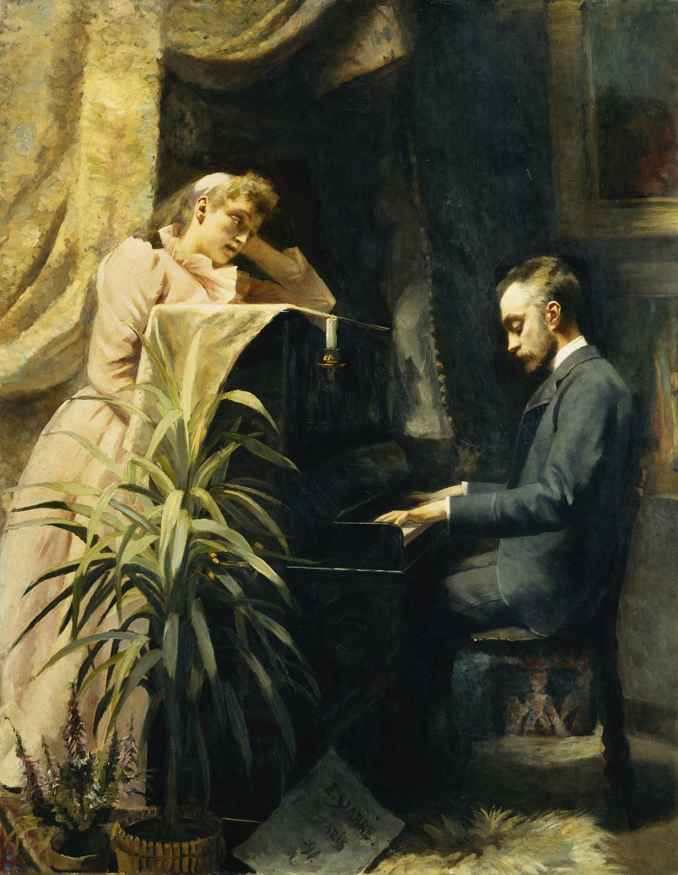 Pianolla, 1891 tekijältä Emma Sparre