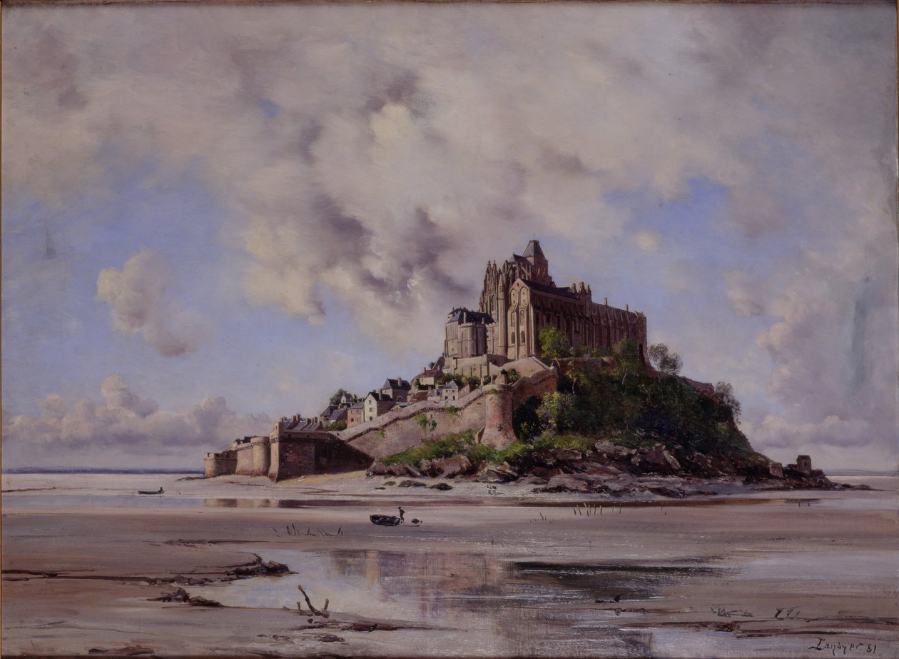 Mont Saint-Michel, North-East Side, 1881 tekijältä Emmanuel Lansyer