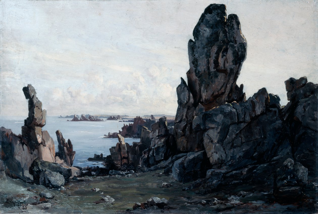 Ushantin saari, 1885 tekijältä Emmanuel Lansyer