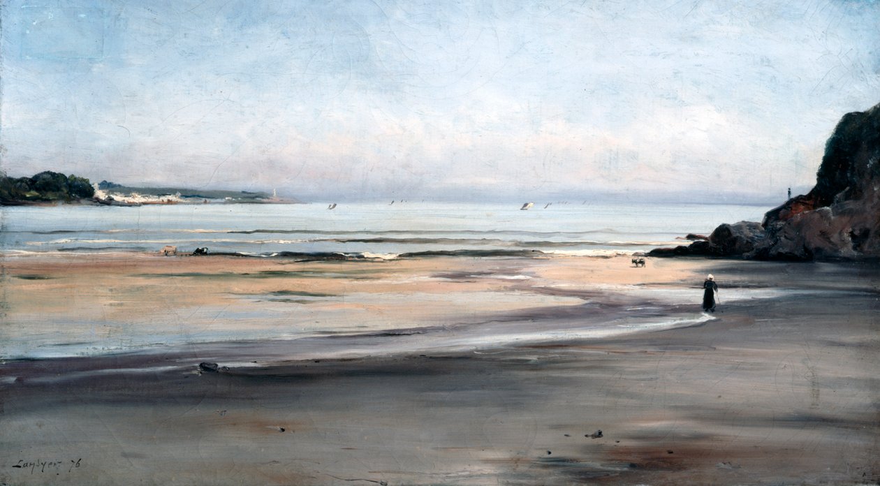 Nousuvesi lauantaiaamuna, 1876. tekijältä Emmanuel Lansyer