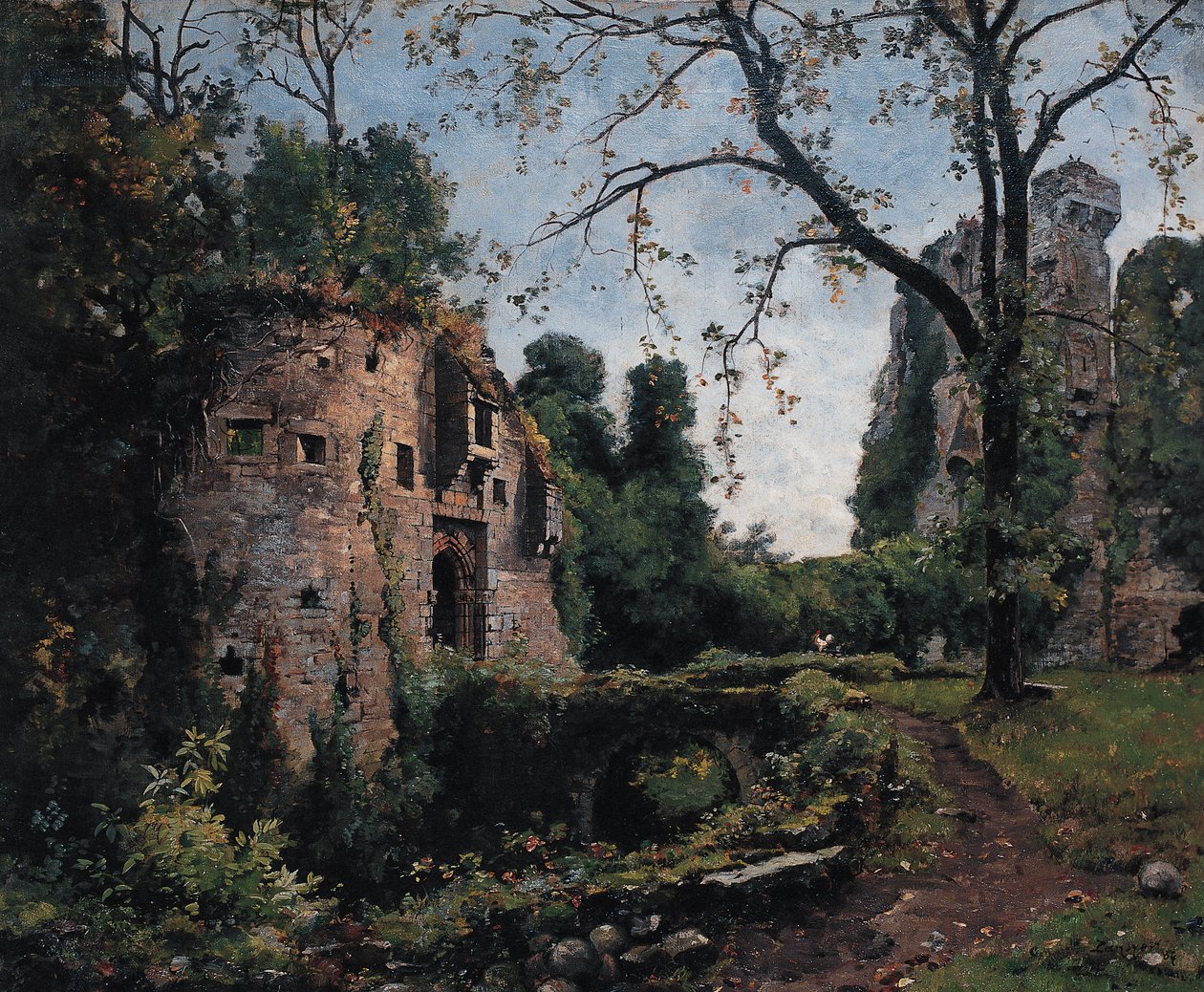 Bastion des Ormes, Château de Clissonin sisäpiha tekijältä Emmanuel Lansyer