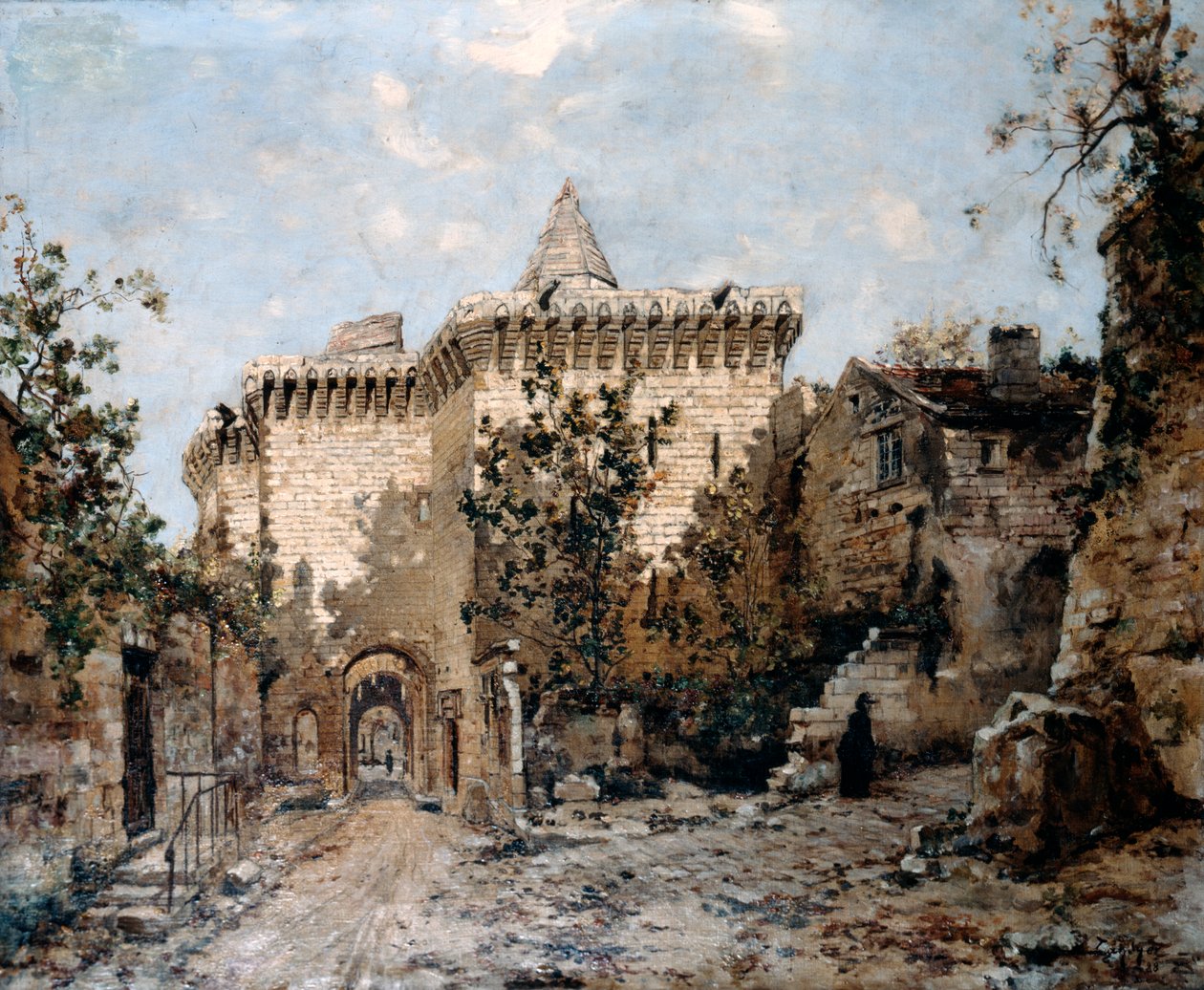 Cordelièresin ovi ja linna, 1891 tekijältä Emmanuel Lansyer