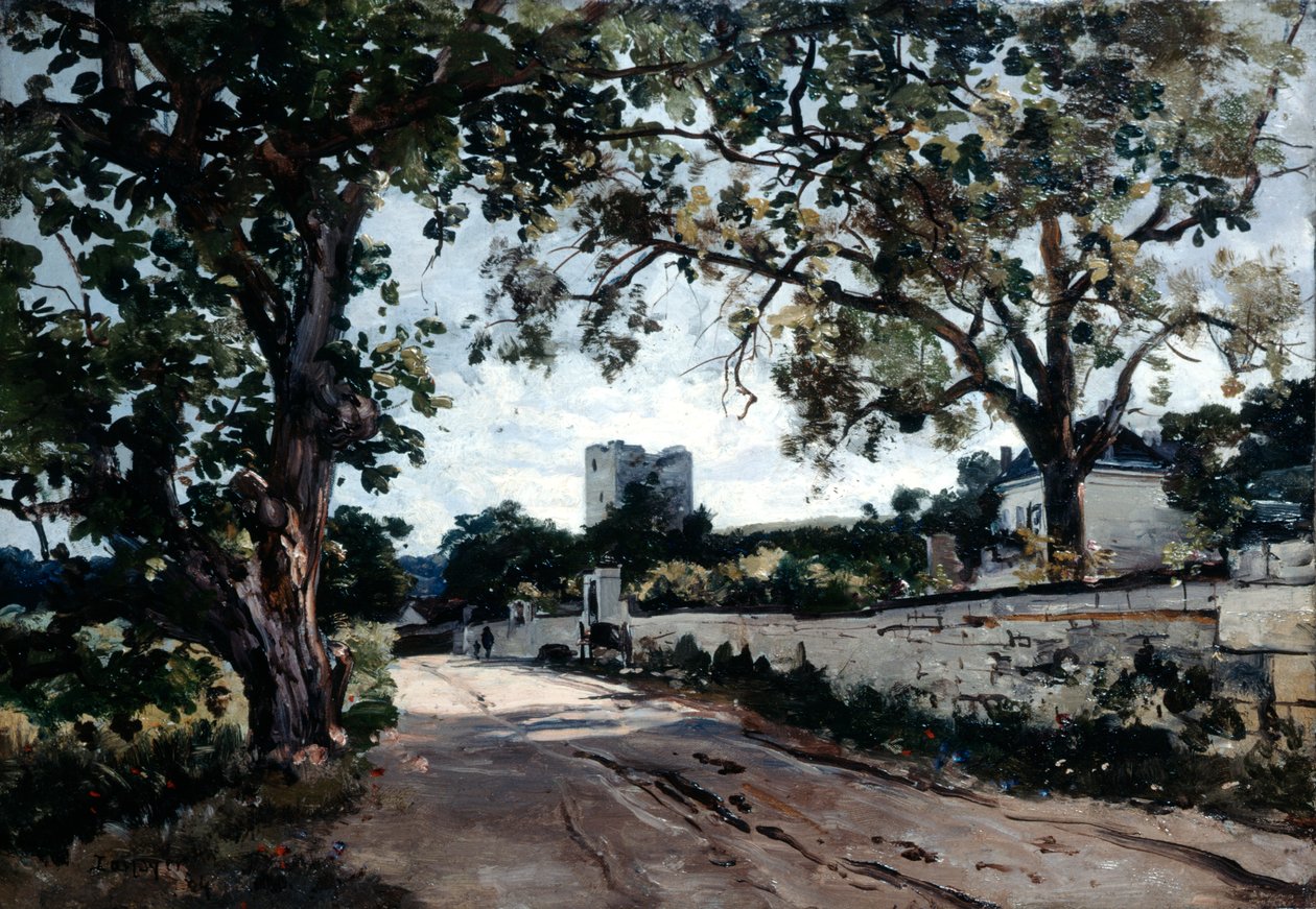 Tie Mauvieresiin illalla, 1884. tekijältä Emmanuel Lansyer