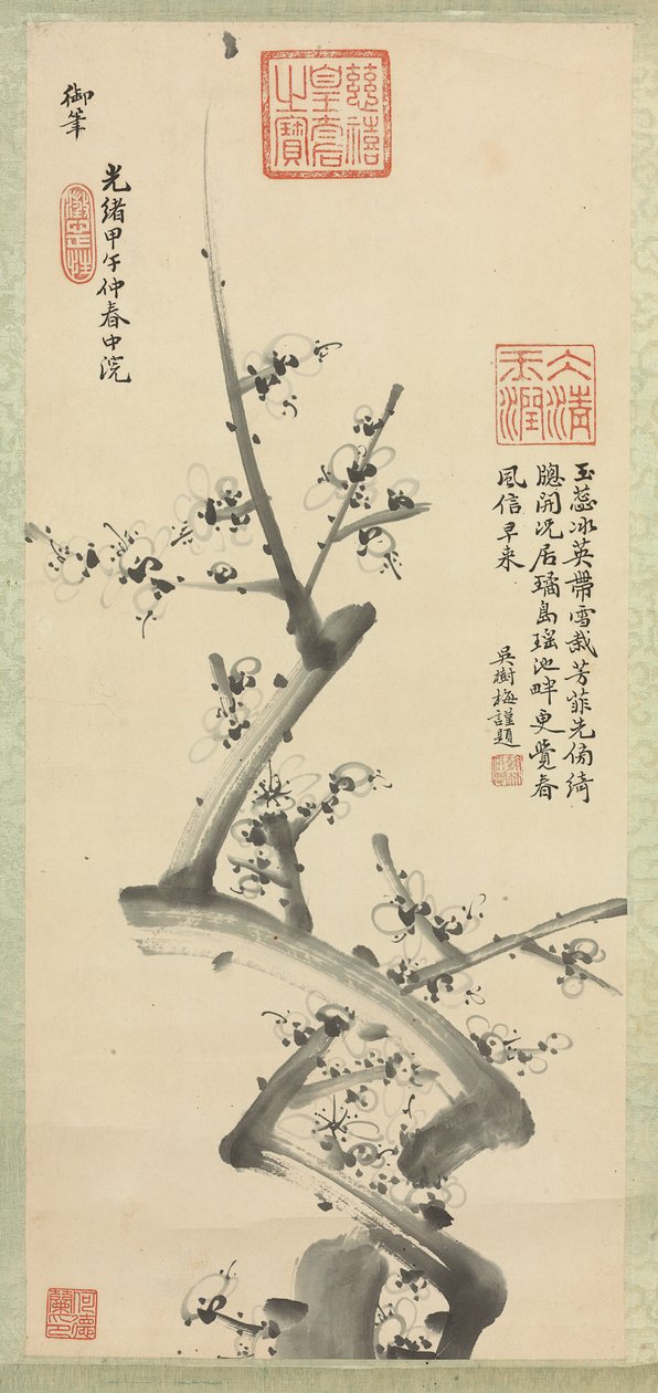 Luumunkukkia, 1894 tekijältä Empress Cixi Manchu Chinese