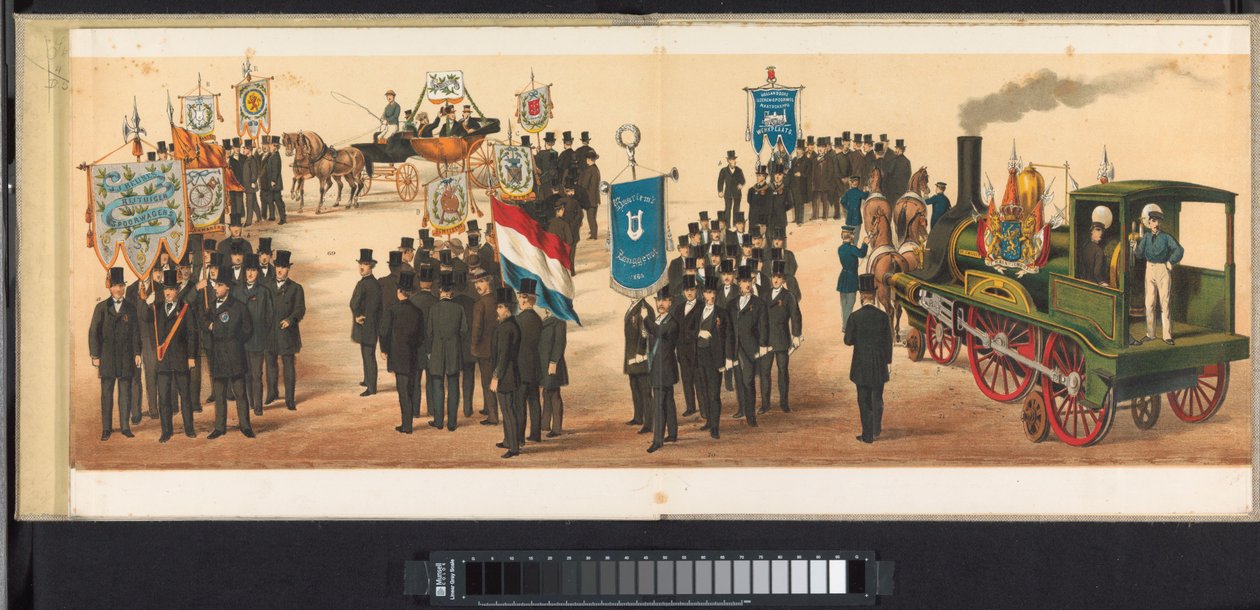 Kulkue Haarlemissa, 1872 (taulu 11) Kulkue pidettiin Haarlemissa 1. huhtikuuta 1872. (sarjan nimi esineellä) tekijältä Emrik and Binger