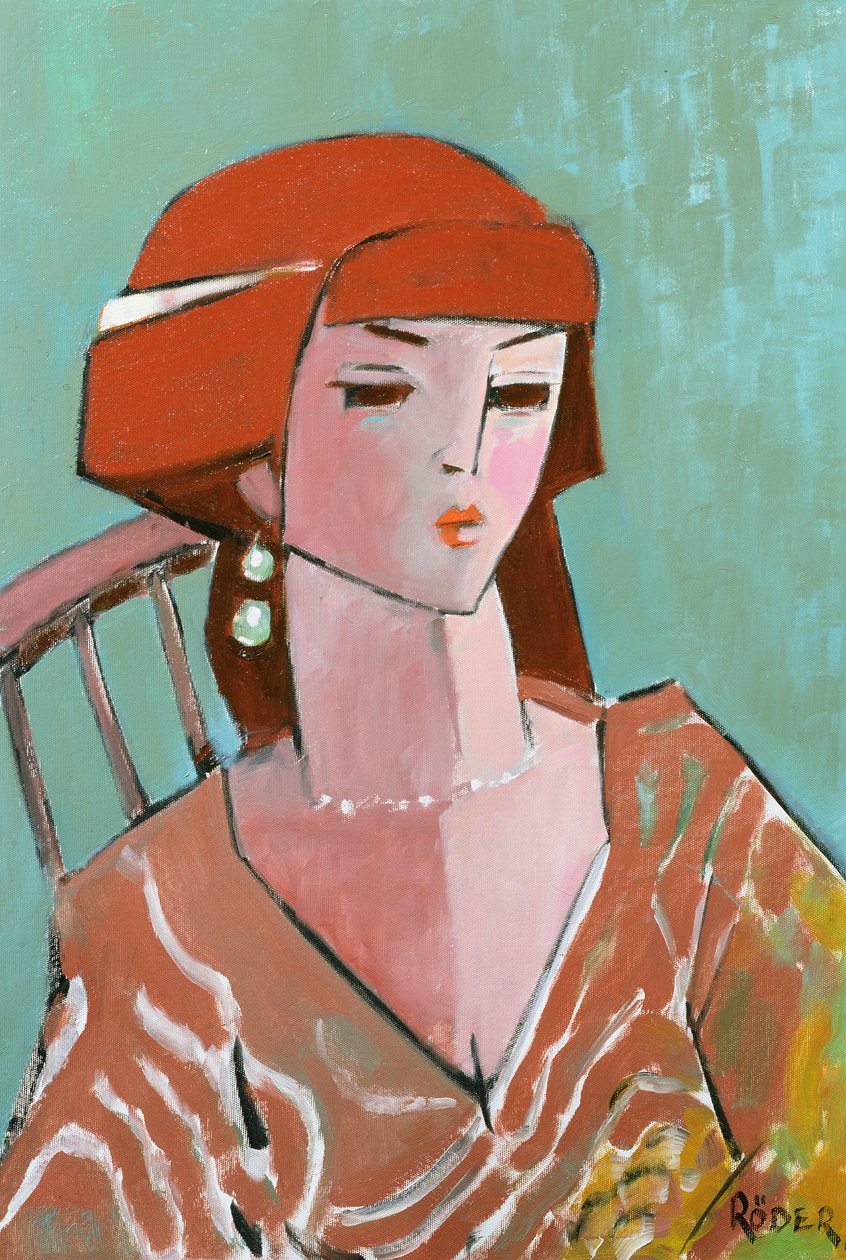 Carole R, 2007 (öljy kankaalle) tekijältä Endre Roder