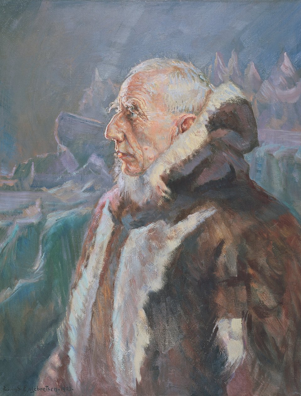 Roald Engelbert Amundsenin muotokuva (Borge tekijältä Engerbratsen Engerbratsen