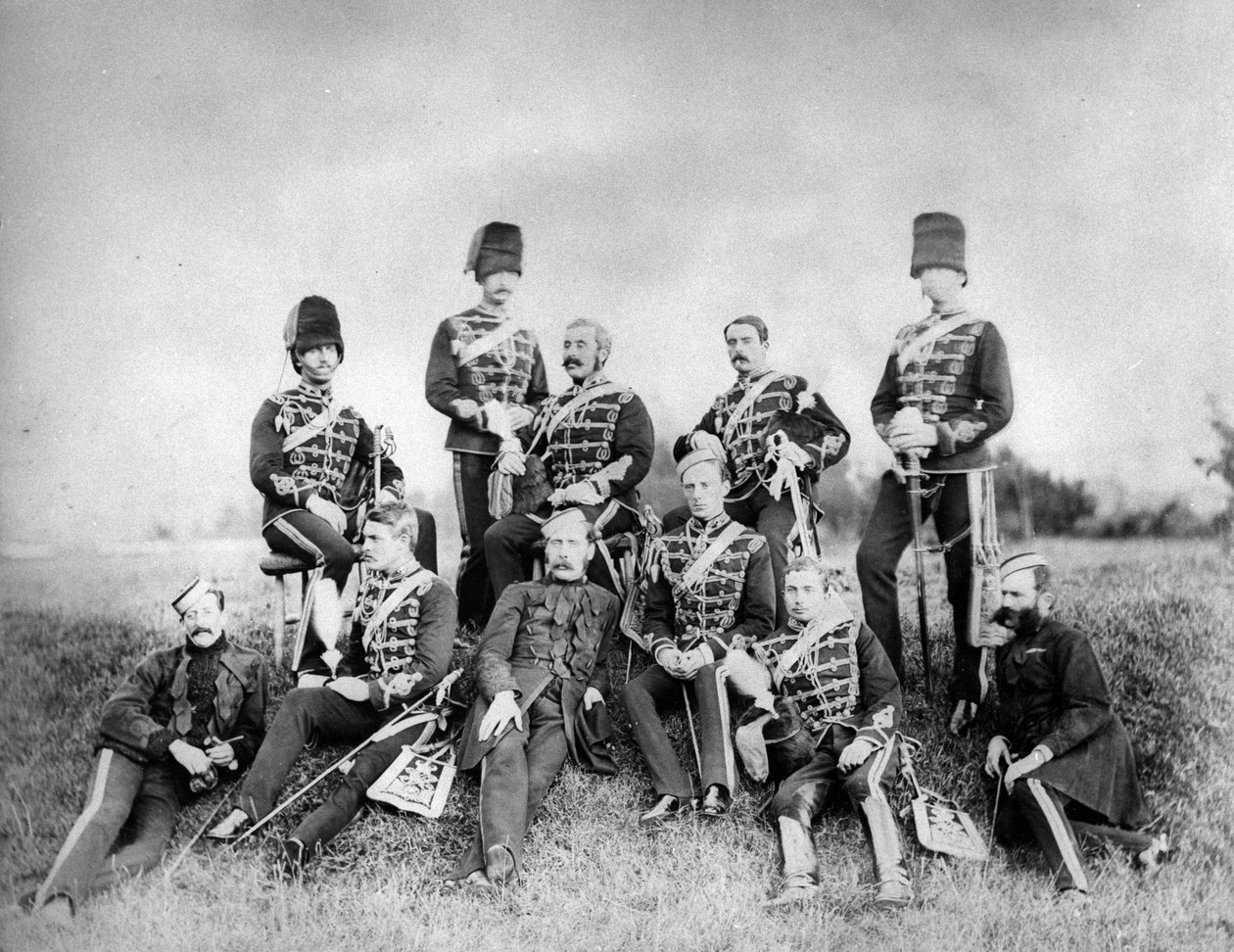 Brittiarmeijan upseeriryhmä, n. 1870-1890 tekijältä English Photographer