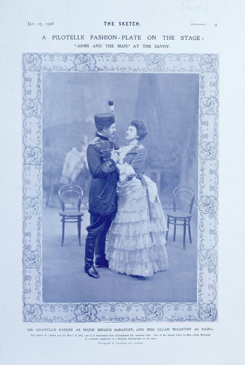 Pilotelle-muotilautanen lavalla, 15. tammikuuta 1908 tekijältä English Photographer